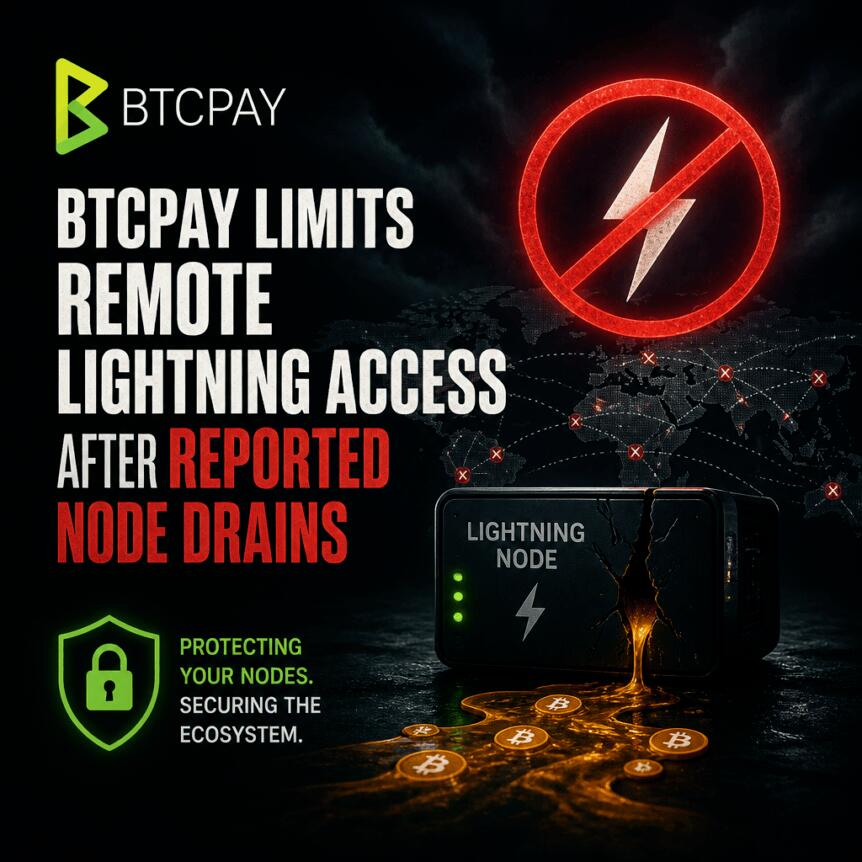 BTCPay, 노드 자원 고갈 보고 후 원격 Lightning 액세스 제한 1 image 29